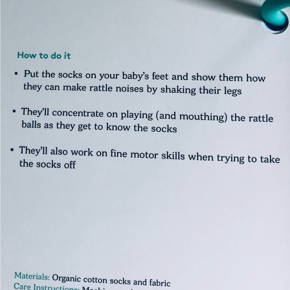 Rainbow  Ball, Sound Socks  and Senser Play Guide by  Loveveri  5-6 months. - Picture 5 of 8